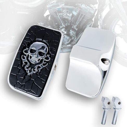 لوح قدم للسائق Footpeg Passenger Peg للقدم للكشافة الهندية بوبر سيكستي توينتي روج إلخ (MetalSkull، GlossBlack) in Kuwait