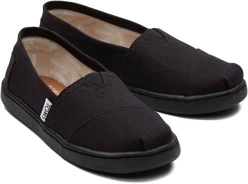 حذاء رياضي TOMS للجنسين كلاسيكي Alpargata، قماش أسود، 5 طفل كبير في الولايات المتحدة in Saudi Arabia