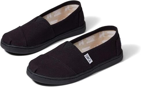 حذاء رياضي TOMS للجنسين كلاسيكي Alpargata، قماش أسود، 5 طفل كبير في الولايات المتحدة in Saudi Arabia
