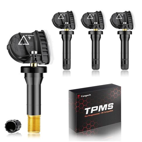 4 عبوات مستشعر TPMS مبرمج مسبقًا بتردد 433 ميجاهرتز مناسب لسيارة Chevy Impala، Malibu، Camaro (2016–2020)، Tahoe (2017–2019)، Suburban (2017–2023)، Express (2016–2024)، GMC Yukon (2016–2021)، OE#13598773/13516165 in Kuwait