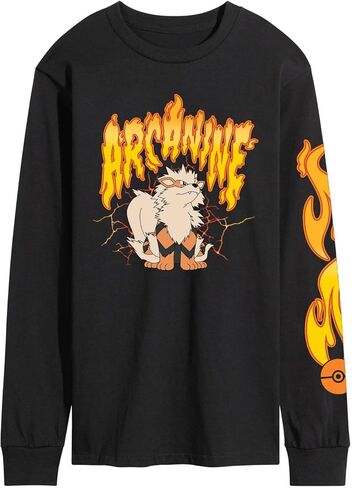 Pokémon - Flame Arcanine - Men's Long Sleeve Graphic T-Shirt in Saudi Arabia