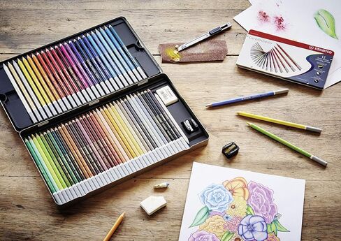 STABILO Chalk-Pastel Pencil CarbOthello - Pack of 8 - Brown Tones in Saudi Arabia