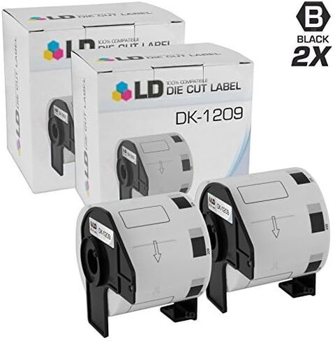 LD Products Compatible Address Label Replacements for Brother DK-1209 1.1 inch x 2.4 inch (2 Pack 800 Labels) for use in P-Touch QL-1050 QL-1050N QL-1060N QL-500 QL-550 QL-570 QL-570VM QL-580N in Saudi Arabia