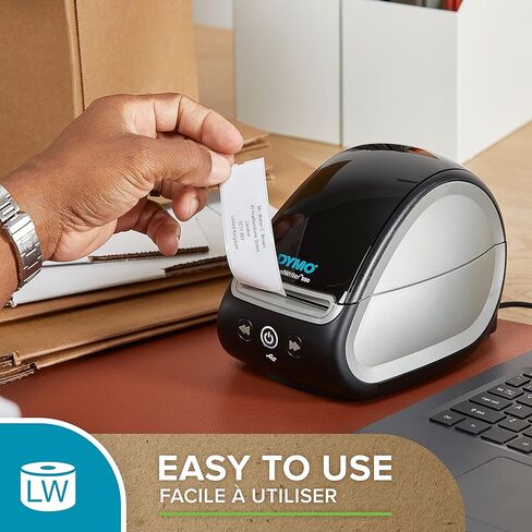 DYMO LW Durable Industrial Labels for LabelWriter Label Printers, White Poly, 25 x 89 mm, 2 Rolls of 350 in Saudi Arabia