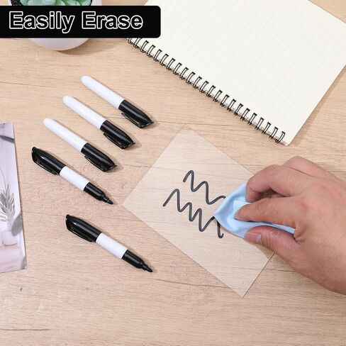 100 Pcs Mini Dry Erase Markers for Nurses Badge Erasable Whiteboard Markers with Cap Back to School Low Odor Dry Erase Pens for Office Classroom Supplies (Black Ink) in Saudi Arabia