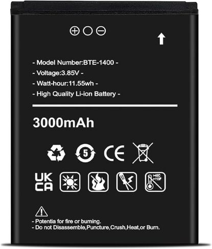 بطارية LCLEBM [محدثة] BTE-1400، [1800 مللي أمبير] بطارية بديلة عالية السعة BOANV لـ Verizon Orbic Journey V RC2200L لـ BTE-1400 in Kuwait