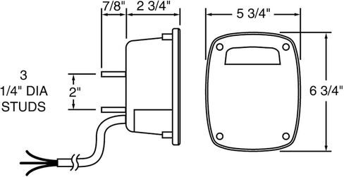 Truck-Lite Multi-Function Three Stud Bulb Replaceable Tail Light 4027 in Saudi Arabia