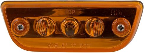 مصباح تحديد الكابينة LED شبه منحرف ProFleet، 3 مصابيح LED كهرمانية، عدسة كهرمانية، متوافق مع DOT in Kuwait