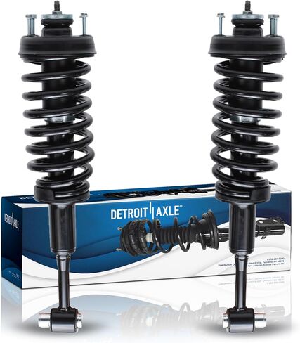 Detroit Axle - 3.6L 2pc Rear Struts for 11-15 Chevrolet Camaro, Struts & Coil Spring Quick Install Ready Struts Shocks Assembly 2011 2012 2013 2014 2015 Replacement Suspension in Saudi Arabia