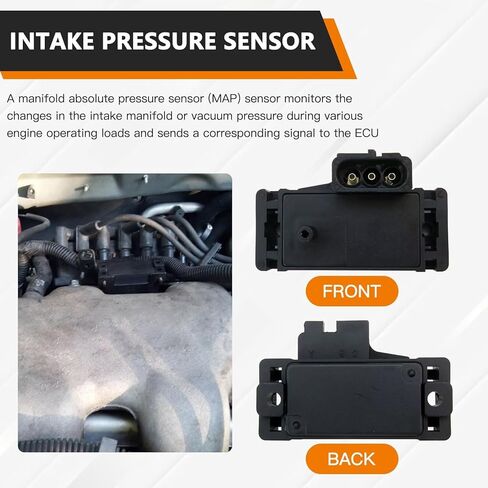 12569240 Map Manifold Absolute Pressure Sensor for 1985-2004 Chevy Impala, for 1988-1998 Silverado K1500, for 1997-2003 Malibu, for 1984-2003 Buick Century, for 1992-1997 G*MC Yukon in Saudi Arabia