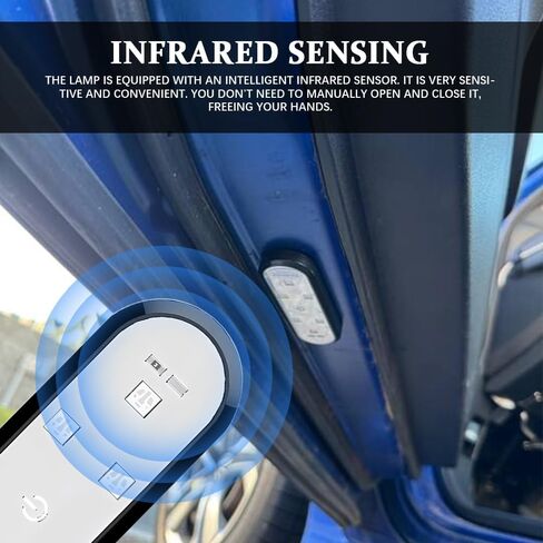 2PCS Car LED Lights Interior Wireless, Car Door Lights, 7 Colors LED Sill Interior Courtesy Lighting, USB Rechargeable Auto Interior Ambient Sensing Welcome Lamps Universal for Most Vehicles in Saudi Arabia