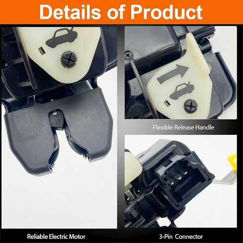 Trunk Deck Lid Latch Lock Compatible with 2007-2011 Versa in Saudi Arabia