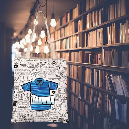 PXTIDY Dear E Hansen Musical Themed Tote Bag Musical Theatre Shoulder Bag Gifts for Fans in Saudi Arabia
