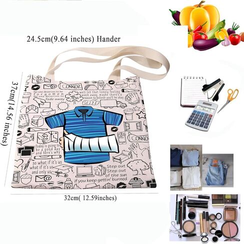 PXTIDY Dear E Hansen Musical Themed Tote Bag Musical Theatre Shoulder Bag Gifts for Fans in Saudi Arabia