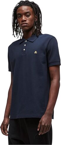 Moose Knuckles Men's Pique Polo Gold in Kuwait