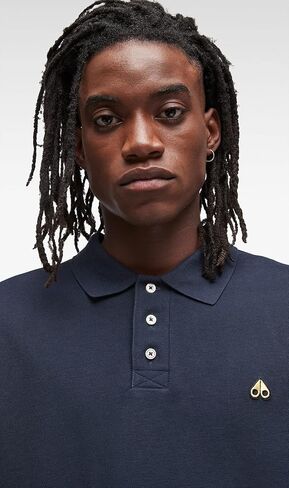Moose Knuckles Men's Pique Polo Gold in Kuwait