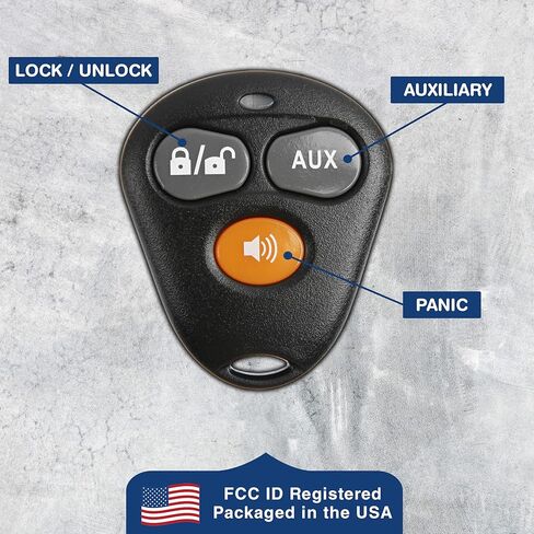 KeylessOption دخول بدون مفتاح عن بعد مفتاح السيارة إنذار فوب لما بعد البيع فايبر أتمتة EZSDEI474V 473V (حزمة من 2) in Saudi Arabia
