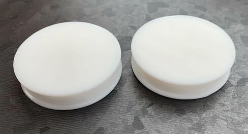 PAIR of Brilliant White Solid Silicone Double Flare Plugs - Tunnels- Body Jewelry - Gauges up to 2 inch! in Saudi Arabia