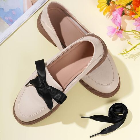 Marrywindix 4 Pairs 47" Flat Satin Ribbon Shoelaces Silk Shoestring Wide Shoe Laces for Sneaker Skate Shoes Boots Sport Shoes in Saudi Arabia