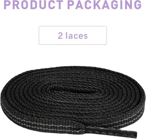 Stripe Shoelaces for Hoka Clifton/Bondi/Rincon/Skyflow Sneakers, Premium 6mm Polyester Strings Replacement Laces in Saudi Arabia