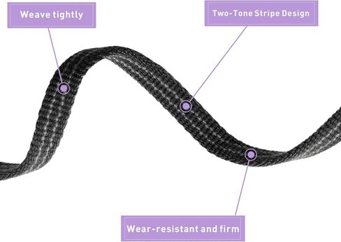 Stripe Shoelaces for Hoka Clifton/Bondi/Rincon/Skyflow Sneakers, Premium 6mm Polyester Strings Replacement Laces in Saudi Arabia