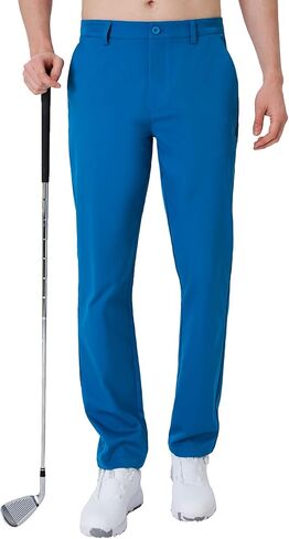 Men's Business & Casual Dual-use Trousers, Golf Pants Straight Leg, Multi-Pocket Design. in Saudi Arabia