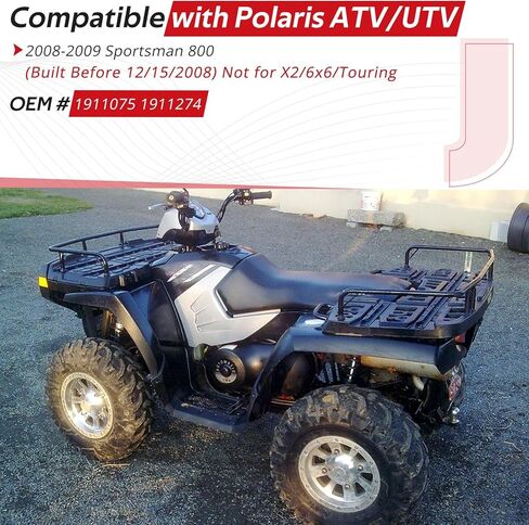1911075 1911274 Rear Brake Caliper & Master Cylinder Compatible with Polaris Sportsman 800 Not for X2/6x6/Touring 2008-2009 in Saudi Arabia