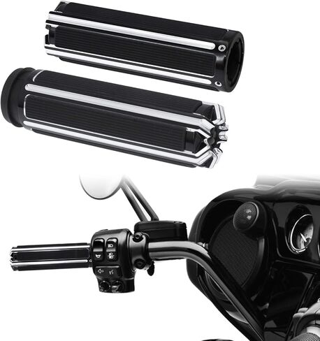 HDBUBALUS 1 بوصة مقابض التحكم الإلكترونية في الخانق مقابض المقود السوداء مناسبة لدراجة Harley Touring Trike Softail in Kuwait