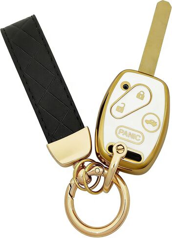 TPU Key Fob Cover fit for Honda 2003-2012 Accord 2006-2013 Civic EX 2009-2015 Pilot 2005-2006 CR-V Key Fob in Saudi Arabia