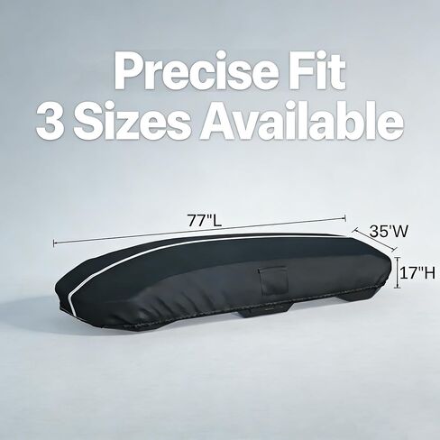 غطاء صندوق السقف، الأبعاد: 77 × 35 × 17 بوصة غطاء صندوق سقف عالمي مقاوم للماء والغبار والأشعة فوق البنفسجية ومقاوم للخدش متوافق مع تصميم Thule وPerflex وYakima التجاري السفلي سهل الارتداء in Kuwait