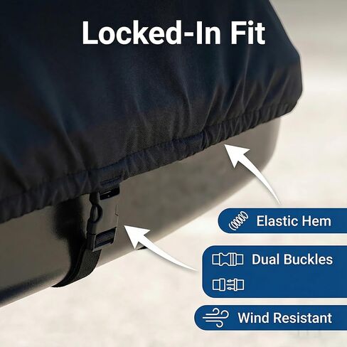 غطاء صندوق السقف، الأبعاد: 77 × 35 × 17 بوصة غطاء صندوق سقف عالمي مقاوم للماء والغبار والأشعة فوق البنفسجية ومقاوم للخدش متوافق مع تصميم Thule وPerflex وYakima التجاري السفلي سهل الارتداء in Kuwait