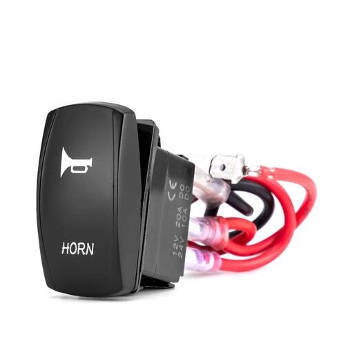 WeiSen LED Blue Horn Rocker Switch Speaker Push Button On/Off 12V Compatible with Auto Train UTV ATV Boat Marine Momentary Toggle Switch, Waterproof in Saudi Arabia