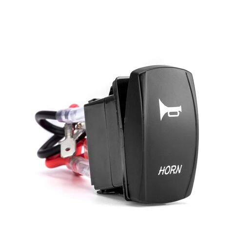 WeiSen LED Blue Horn Rocker Switch Speaker Push Button On/Off 12V Compatible with Auto Train UTV ATV Boat Marine Momentary Toggle Switch, Waterproof in Saudi Arabia