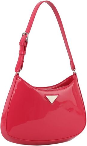 Shiny Patent Hobo Shoulder Bag for Women in Saudi Arabia