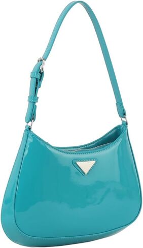 Shiny Patent Hobo Shoulder Bag for Women in Saudi Arabia