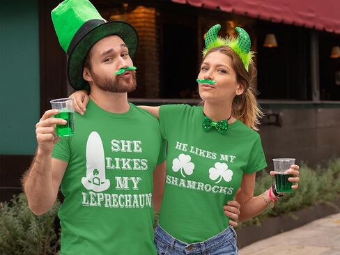 St. Patty's Day Couple Shirt, Funny St Patrick's Day T-Shirt, Funny Couples Shirts, Matching St Patricks Day, Irish in Kuwait