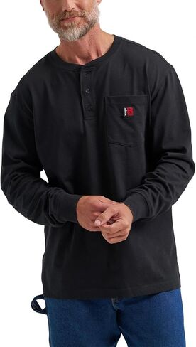 Wrangler Men's Long Sleeve Henley Tee in Saudi Arabia