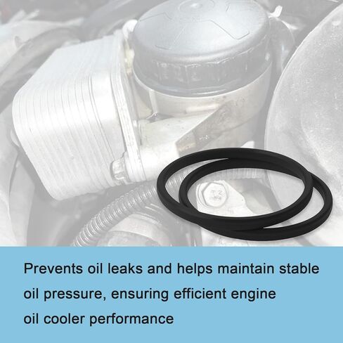 2 Pack Engine Oil Cooler Gasket & O-Ring Seal Compatible with Nissan 350Z Infiniti G35 FX35 QX56 Titan Replace# 21304-JA10A 21304-JA11A, Engine Oil Cooler Seal Gasket Replacement in Kuwait
