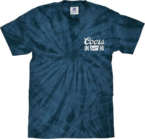 تي شيرت Coors Banquet للرجال من Tee Luv - تي شيرت بشعار Coors Beer باللون الأزرق الداكن in Saudi Arabia