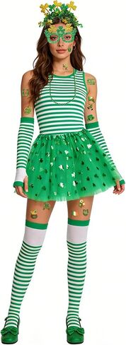 مجموعة أزياء عيد القديس باتريك للنساء والرجال، ملحقات خضراء لمستلزمات الحفلات الأيرلندية لعيد القديس باتريك in Kuwait