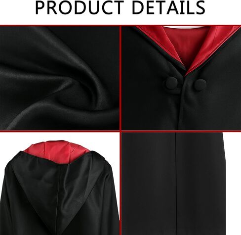 مجموعة أزياء الساحر - نظارات الساحر وأردية الزي المدرسي وملصقات الوشم - إكسسوارات الهالوين in Kuwait