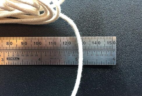 حاويات بنات دان تمتصها بمقاس 1/16 بوصة × 6 أقدام. فتيل بديل من القطن المضفر المستدير لمصباح زيت الكحول الكيروسين وموقد فانوس مصباح الشمعة 03 in Kuwait