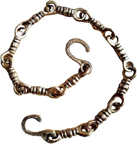 eSplanade Brass Chain with Hooks for Hanging Bell Diya Deepak Bells - Length 2 Feet (24" Inches) - Golden (‎Brass/Chain/2-Feet) (‎‎Brass/Chain/2-Feet) in Saudi Arabia