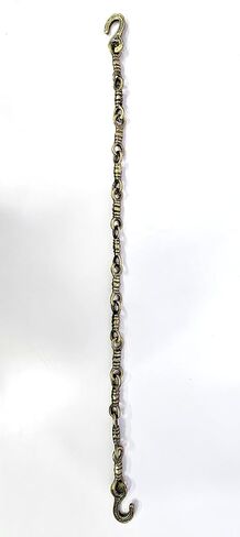 eSplanade Brass Chain with Hooks for Hanging Bell Diya Deepak Bells - Length 2 Feet (24" Inches) - Golden (‎Brass/Chain/2-Feet) (‎‎Brass/Chain/2-Feet) in Saudi Arabia