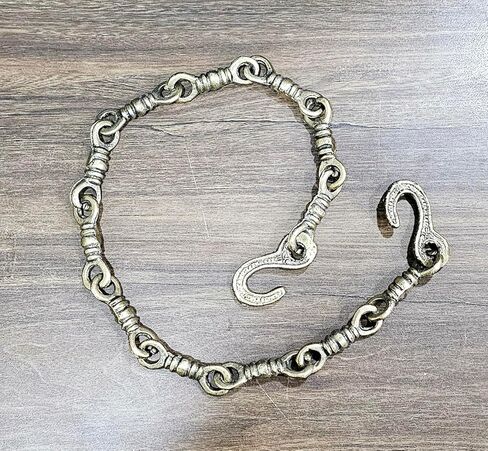 eSplanade Brass Chain with Hooks for Hanging Bell Diya Deepak Bells - Length 2 Feet (24" Inches) - Golden (‎Brass/Chain/2-Feet) (‎‎Brass/Chain/2-Feet) in Saudi Arabia