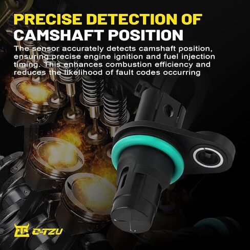 Set of 2 Camshaft Position Sensors for BMW 128i 135i 325i 328i 330i 335i 528i 535i X3 X5 X6 Z4 2007-2011 - Replaces 13627525014, 13627546660, 13627558518 in Saudi Arabia