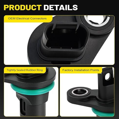 Set of 2 Camshaft Position Sensors for BMW 128i 135i 325i 328i 330i 335i 528i 535i X3 X5 X6 Z4 2007-2011 - Replaces 13627525014, 13627546660, 13627558518 in Saudi Arabia