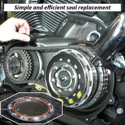 Prewired Touring M8 Primary Cover Gasket Seal Kit for Harley CVO Electra Glide Road Glide Road King Street Glide 2017-2025 OEM#25700378 25700455 2570067 in Saudi Arabia