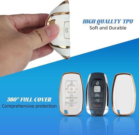 for Lincoln Key Fob Cover Compatible with Aviator Corsair Nautilus Navigator Continental MKC MKZ MKX Key Shell Case in Saudi Arabia
