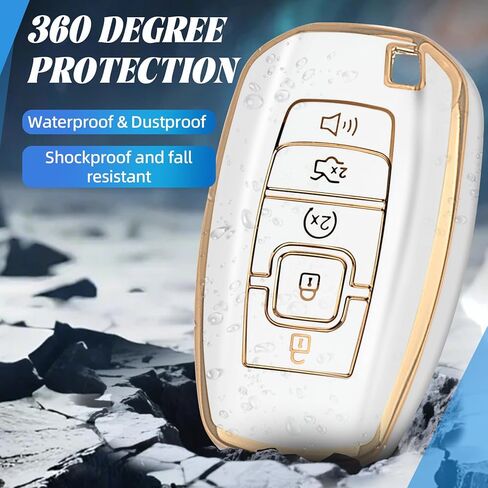 for Lincoln Key Fob Cover Compatible with Aviator Corsair Nautilus Navigator Continental MKC MKZ MKX Key Shell Case in Saudi Arabia